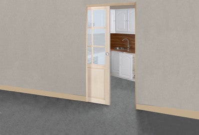 chassis a galandage pour porte coulissante l83cm bricoman