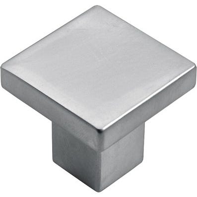 Bouton aspect aluminium 30 x 30 mm 1