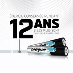 LOT 8+4 PILES AAA MAX + ENERGIZER 3