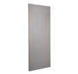 Porte seule revêtue Gris largeur 83 cm