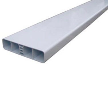 Lisse PVC verticale Ep.30 x l.120 mm Long.2,4 m blanc 0