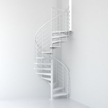 Escalier colimaçon Despina Xtra blanc 15 hauteurs Diam.110 cm 1