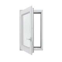 Fenêtre OF1 PVC H.95 x l.60 cm tirant gauche blanc 1