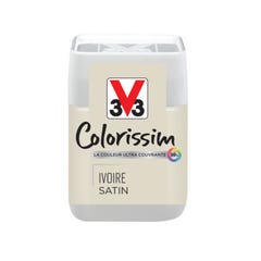 Peinture intérieure multi-supports testeur acrylique satin ivoire 75 ml - V33 COLORISSIM
