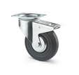 ROULETTE PIVOTANTE CAOUTCHOUC D160