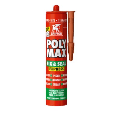 Mastic colle de montage teracota 425 g Polymax Fix & Seal Express - GRIFFON 0