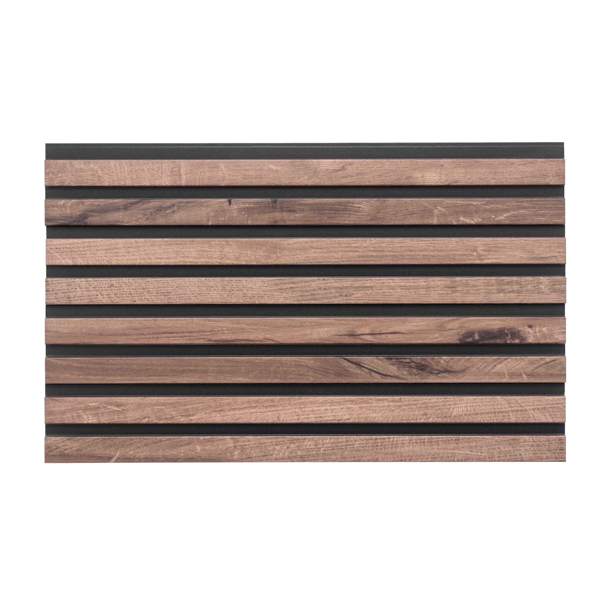 Tasseaux bois décoratifs chêne fonçé/noir 260 x 9,5 cm X4 1