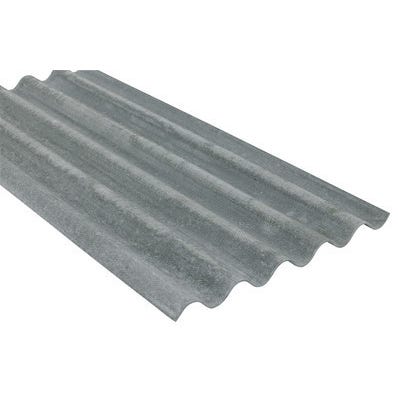 Plaque Ondulee Fibrociment Grise L 200 X L 92 Cm Bricoman