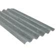 PLAQUE ONDULEE FIBROCIMENT 5 ONDE GRISE 2.50Mx0.92