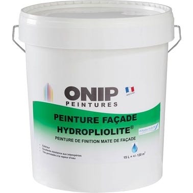 Peinture extérieure façade hydropliolite mat blanc 15 L - ONIP 0