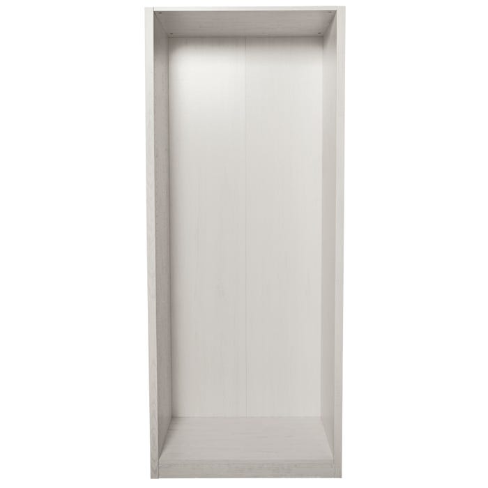 1 plein tiroir toute hauteur song chêne alaska avec cadre en verre de Larg.76,4 cm pour colonne de Larg.80 cm 1