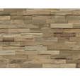 Plaquette de parement bois recyclé l. 20 x L 59 cm Teak nature