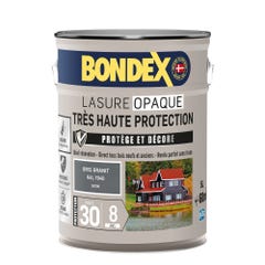 Lasure opaque très haute protection 8 ans gris granit 5 L - BONDEX 1