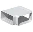TÉ HORIZ.PVC RIGIDE 55X220/55X110MM