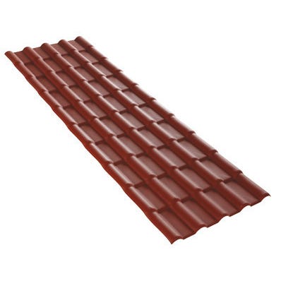 Panneau Tuile Pvc Terracotta Bricoman