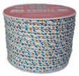 Corde polyester bleu/orange 10 mm Long.23 m