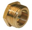 2 bouchons mâle 8x13 (1/4") LAITON A VISSER