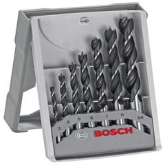 Coffret 7 forets bois queue cylindrique Diam.3 - 10 mm - 2607017034 BOSCH ❘  Bricoman