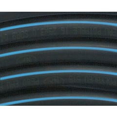 Tube polyéthylène trait bleu Long.25 m Diam.40 mm Pn16 Bars 0