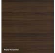 Panneau mural étanche bord arrondi Noyer Horizontal 120 x 260 cm Nuance - POLYREY