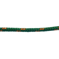 Cordeau polyester vert Long.1 m Diam.2,5 mm 0