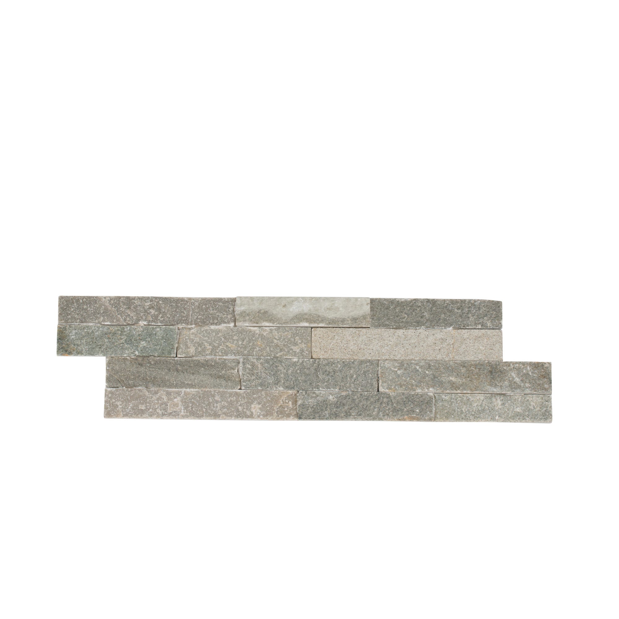 Plaquette de parement pierre naturelle gris l.10 x L.40 cm Slinstone 3