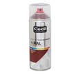 Peinture aérosol tous matériaux int/ext satin brun rouge RAL8012 400 ml - CECIL PRO