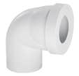 Pipe WC courte coudée mâle Ø85/105 Wirquin Pro