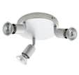 Plafonnier 3 spots GU10 basic gris