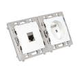 LOT 5 COMBINE RJ45 ET 2P+T CALY BLC