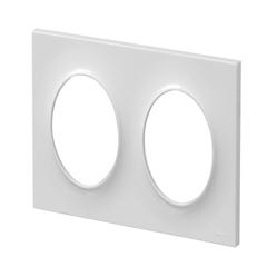 Plaque double blanc Odace Style - SCHNEIDER ELECTRIC 0
