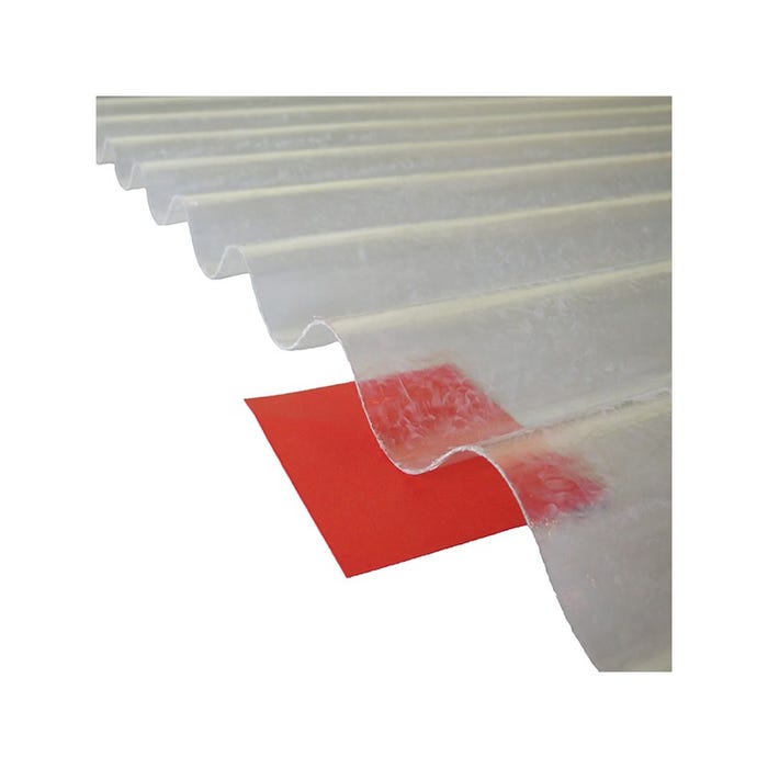 Plaque polyester ondulée (PO 76/18) L : - 1.52m l : - 90cm 1