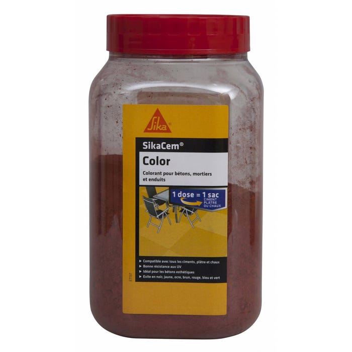 Colorant en poudre pour ciment, chaux et plâtre SIKA SikaCem Color - Brun - 700g 3