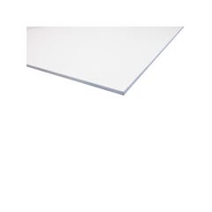Plaque PVC expansé blanc Blanc, E : 3 mm, l : 50 cm, L : 100 cm.5 0