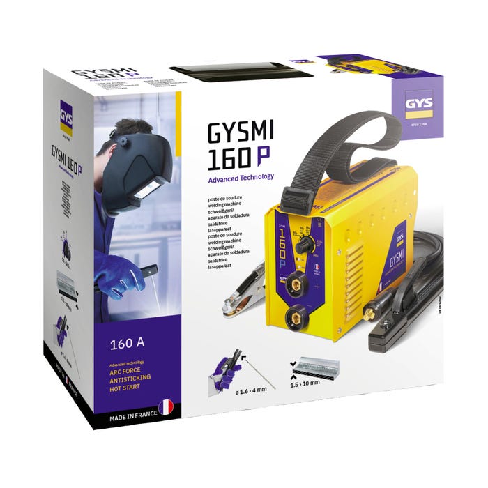 Poste à souder Gys Gysmi 160P MMA 10-160A avec valise et accessoires 2