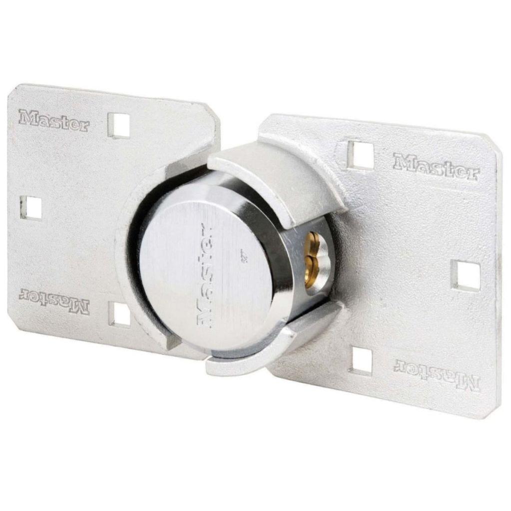 Master lock ensemble de cadenas et moraillon en acier argenté 736eurd
