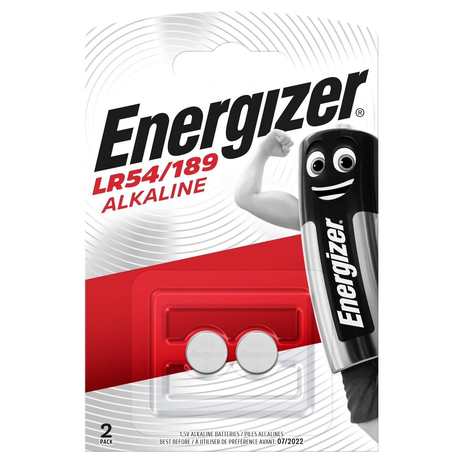 ENERGIZER Blister de 2 piles calculatrices/photo 189 LR54
