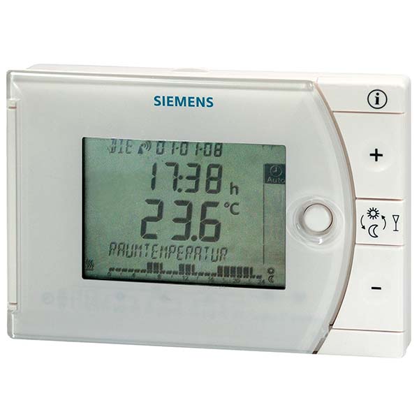 Régulateur de température ambiante avec programme horaire hebdomadaire REV24-XA-SIEMENS