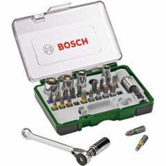 Set vissage mixte Bosch - Kit 27 pieces, Assortiment dEmbouts de Vissage avec Cliquet 3