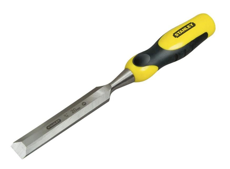 Ciseau à bois manche bi-matière 20 x 141 mm longueur totale 330 mm - STANLEY - 0-16-878