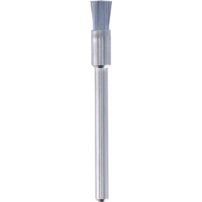 Lot de 3 Brosses DREMEL 443 Bout en Acier, O 3.2mm, pour Nettoyer/Polir les Metaux