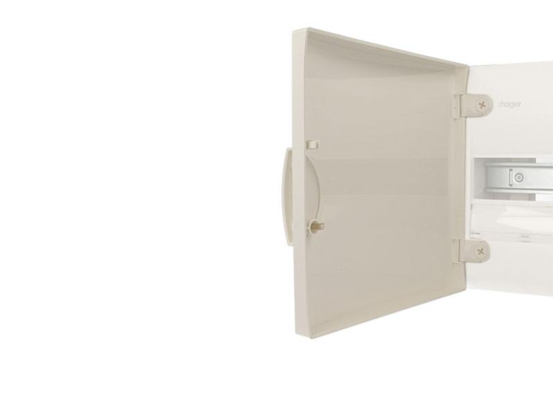 Porte Blanche Pour Coffret 1 Rangée Hager Gamma13