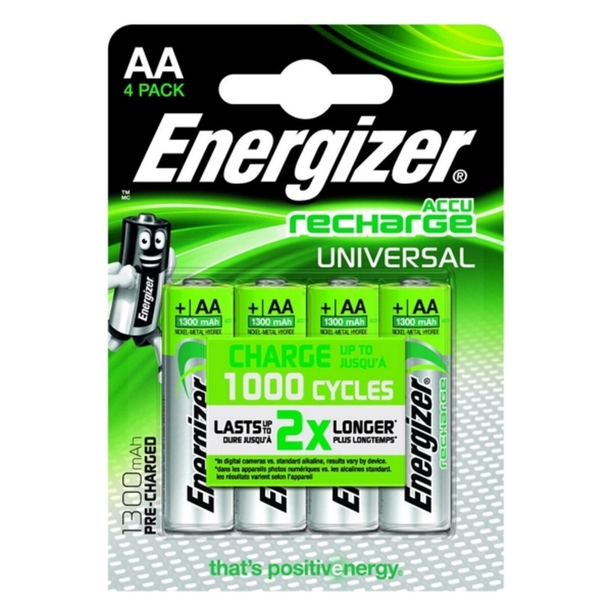 Batteries Energizer Universal 1300 mAh HR6 (4 pcs) 0