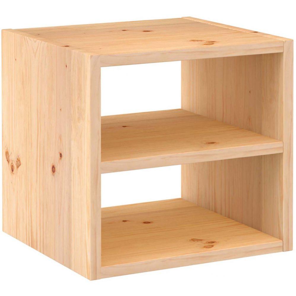 Cube de rangement en pin massif Dinamic Tablette intermédiaire Astigarraga