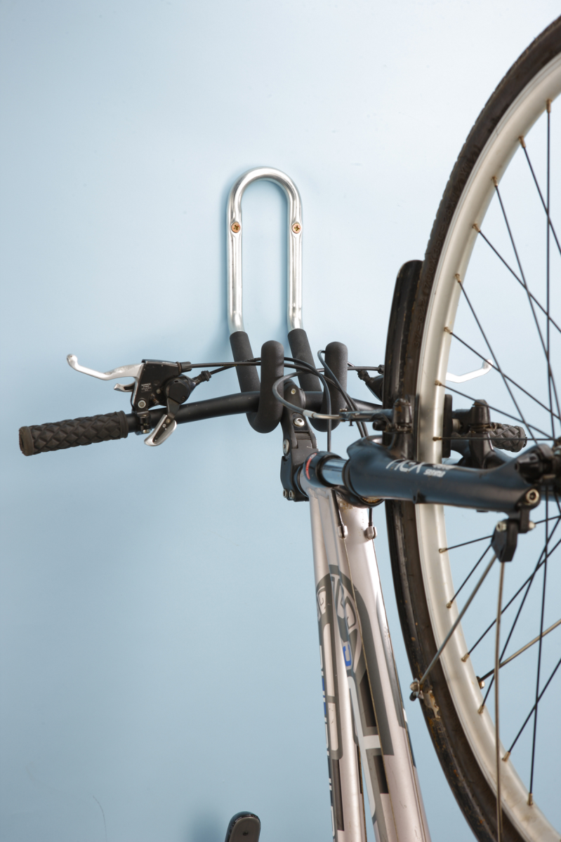 MOTTEZ - Crochet 1 vélo mural gainé - Fixation par le guidon - B046QXL
