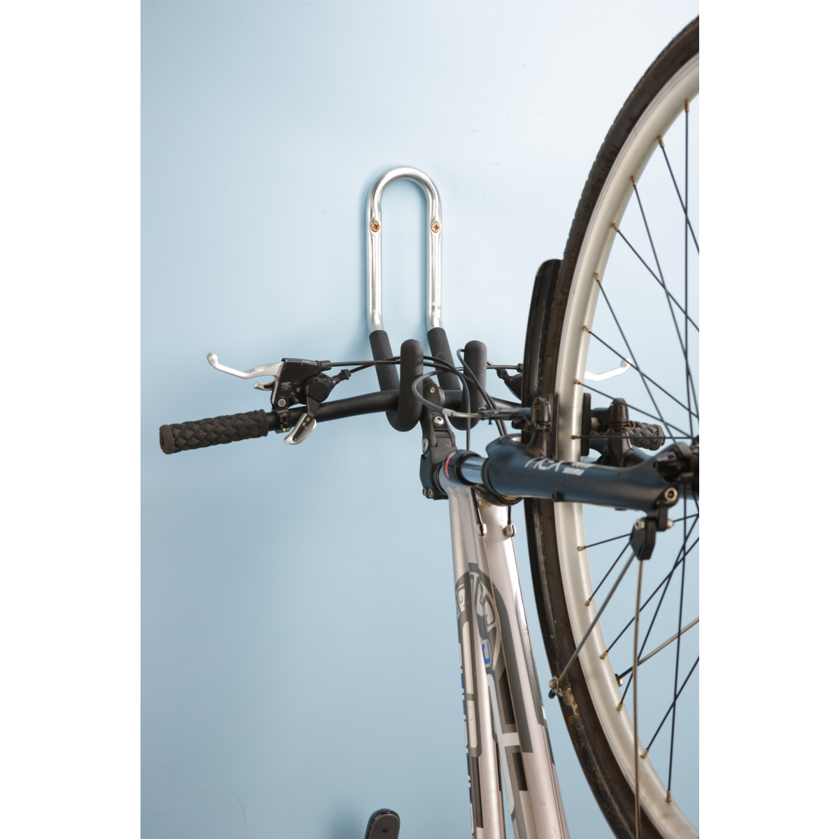 MOTTEZ - Crochet 1 vélo mural gainé - Fixation par le guidon - B046QXL 0