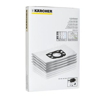Sachet filtre ouate WD 7200 7700 (paquet de 4) 6.904-413.0 Karcher