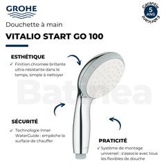 Pommeau de douche GROHE Quickfix Vitalio START Go 100 2