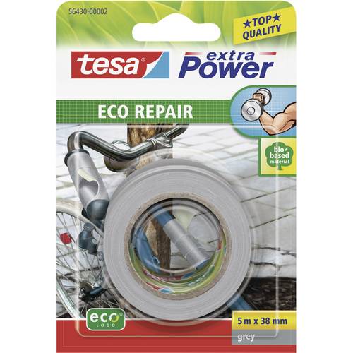 Ruban adhésif toilé tesa® extra Power tesa 56430-00002-00 gris (L x l) 5 m x 38 mm caoutchouc 1 pc(s)