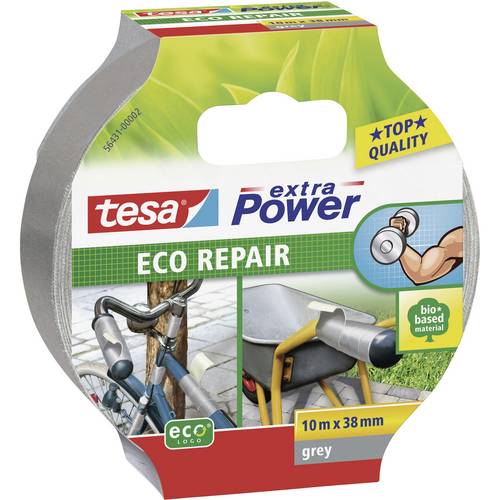 Ruban adhésif toilé tesa® extra Power tesa 56431-00002-00 gris (L x l) 10 m x 38 mm caoutchouc 1 pc(s)